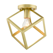 Golden 2086-FM OG - Golden Lighting Cassio 1-light Flush Mount in Olympic Gold